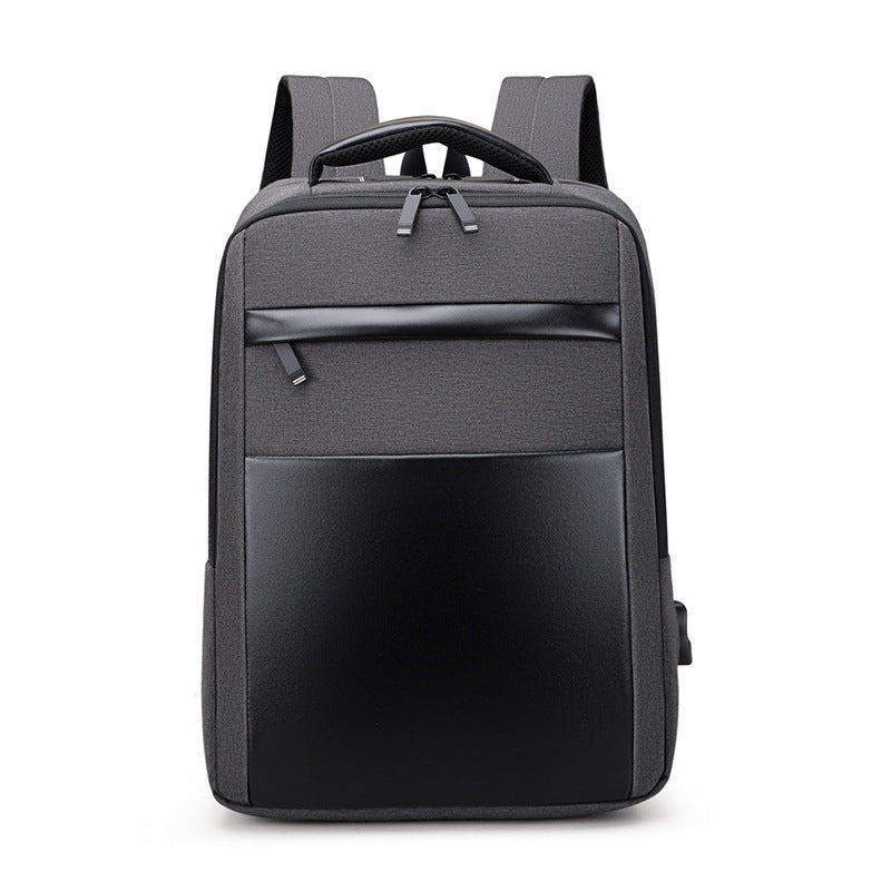Men's Business Contrast Color Matching Trendy External Backpacks