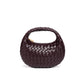 Women's Mini Cute Dumpling Macaron Woven Pouch Crossbody Bags