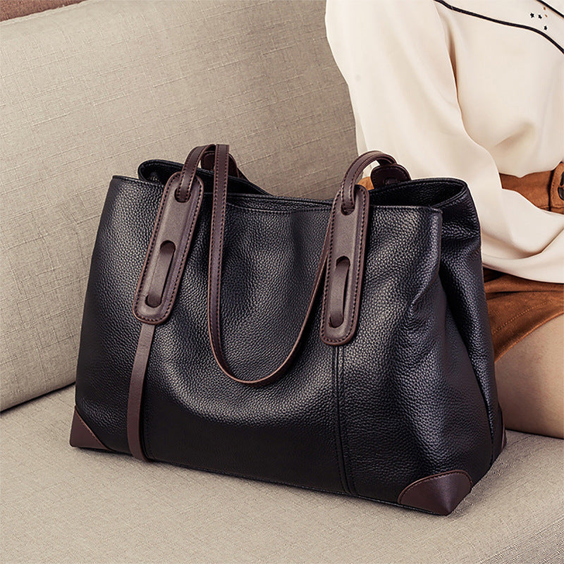 Women's Capacity Mom High Sense Genuine Leather Bags