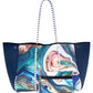 Leopard Print Printed Black Portable Beach Shoulder Bags