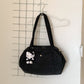 Women's Large Capacity Oval Nylon Commuter Female Shoulder Bags