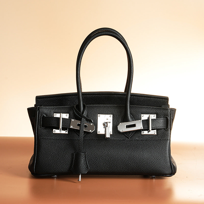 Women's Leather Sier Portable First Layer Cattlehide Fashion Handbags