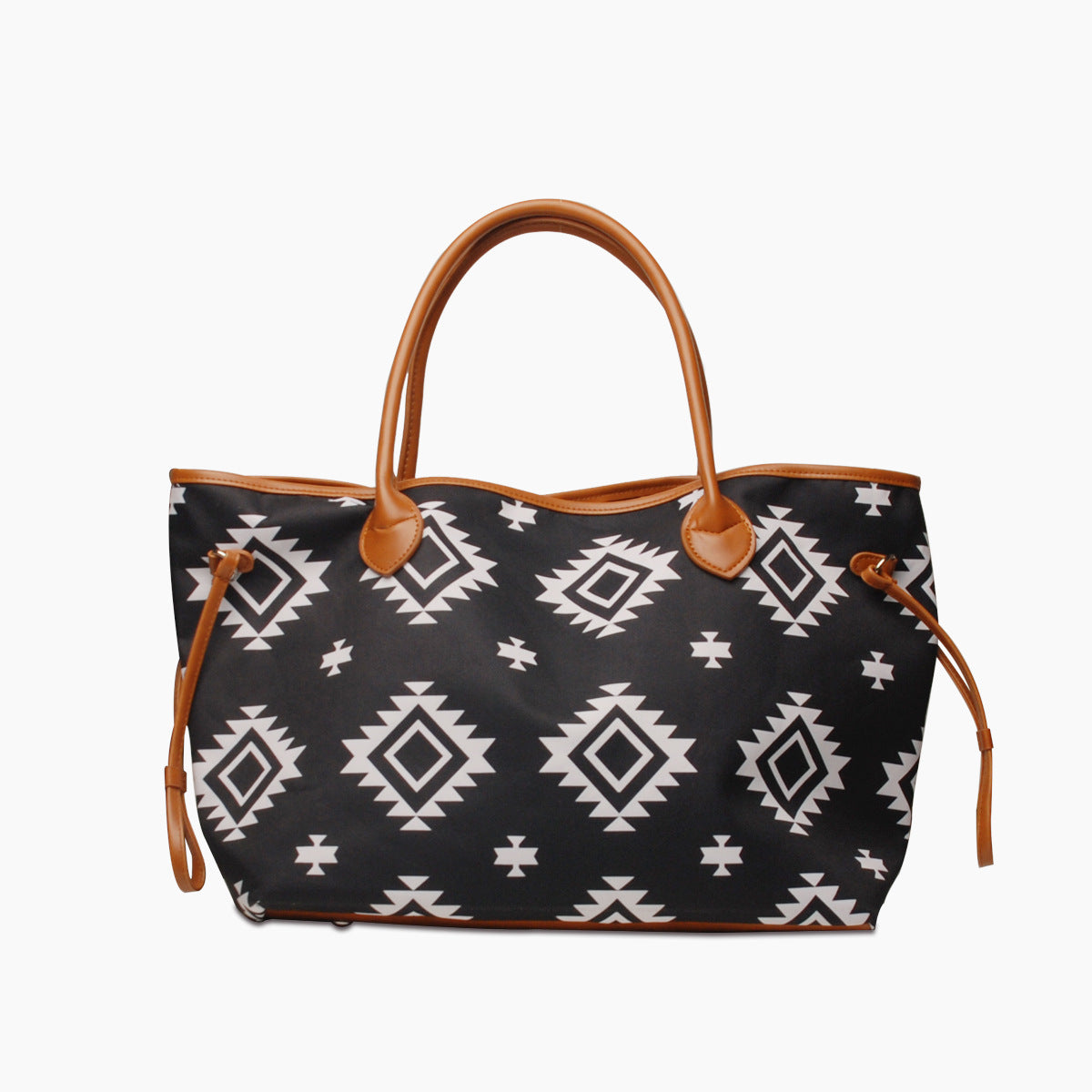Women's Large Capacity Totes Striped Embossed Flower Shoulder Bags