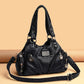 Women's Retro Soft Leather Motorcycle Trendy Quality Crossbody Bags