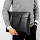 Men's Plaid Printed Horizontal Leisure Computer File Men's Handbags