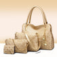 Attractive Women's Beautiful Trendy Double Zipper Shoulder Bags