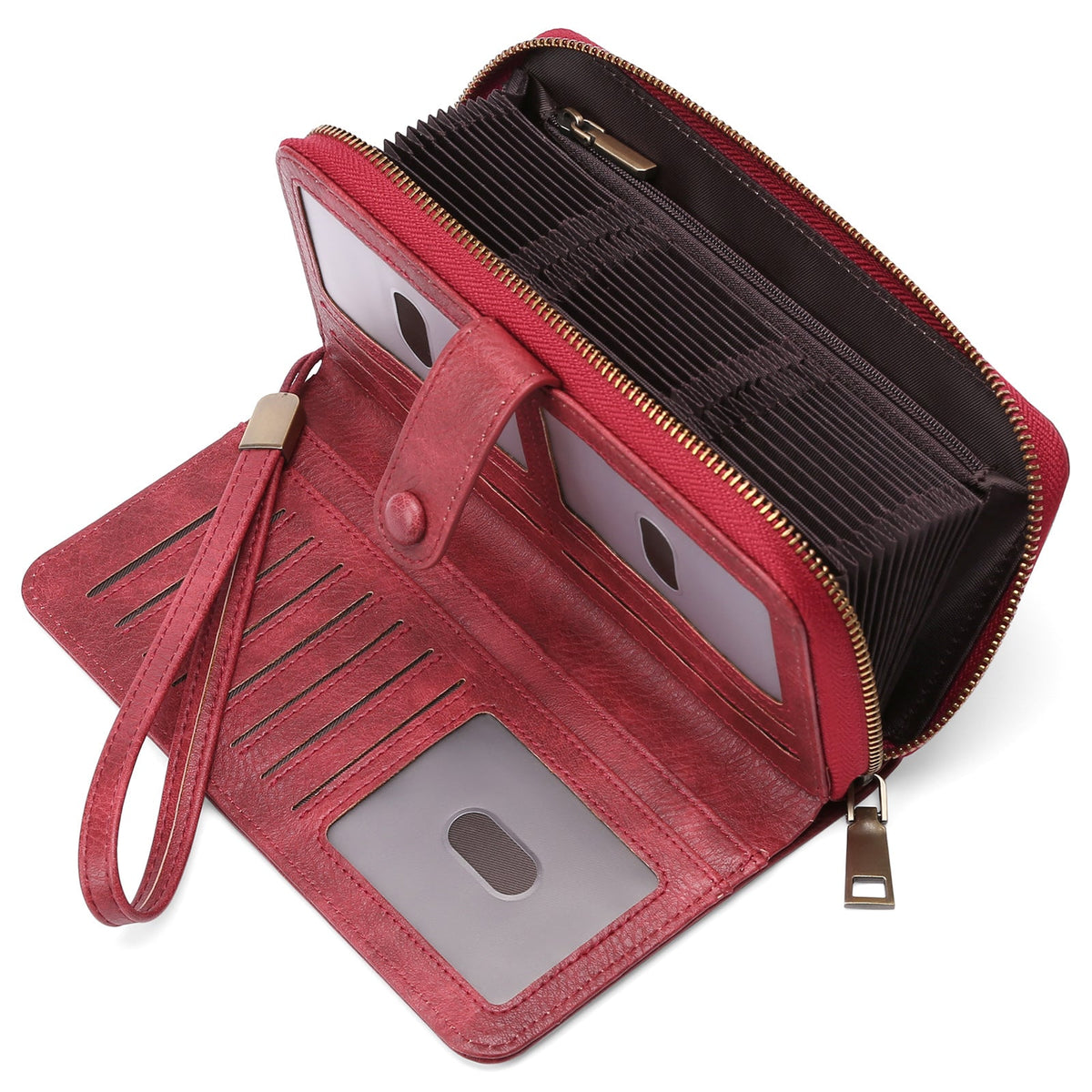 Women's Expanding Long Passport Multiple Slots Position Ladies Wallets