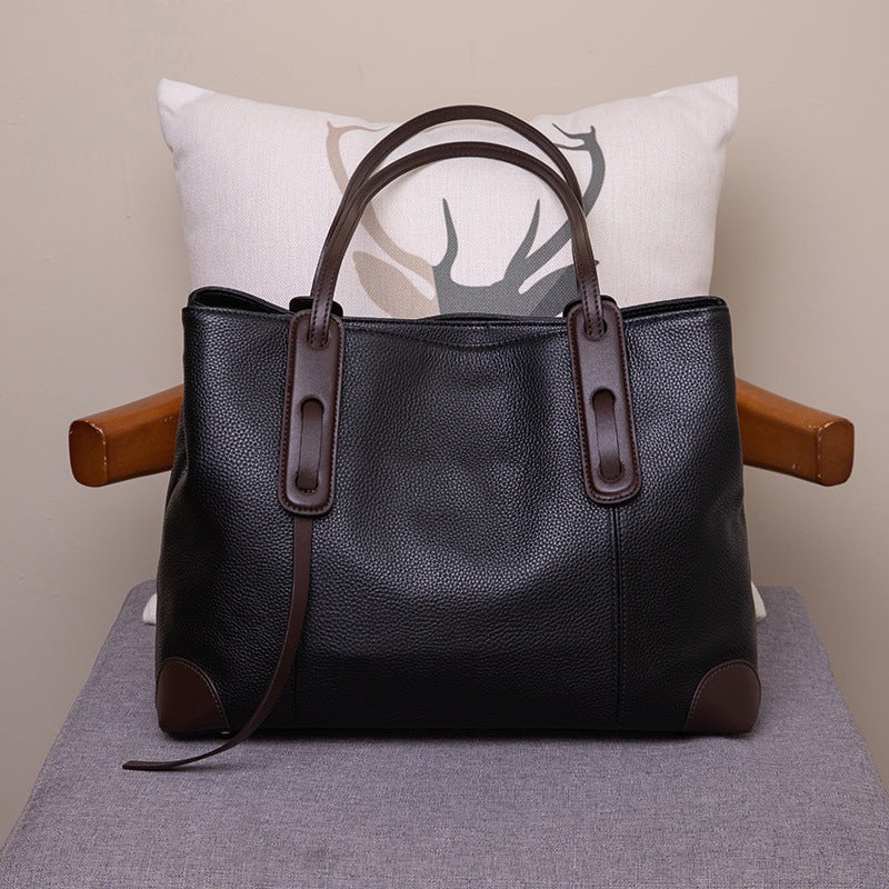 Women's Large Capacity High Sense Genuine Leather Shoulder Bags