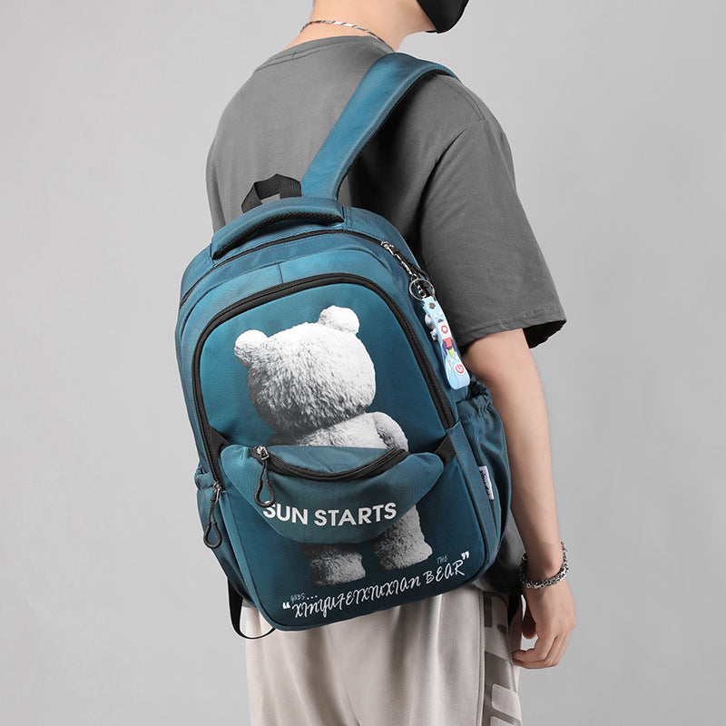 Boys Junior High Large Capacity Fashion Elementary School Students' Schoolbags