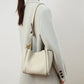 Women's Fashion Genuine Leather Portable Vegetable Basket Shoulder Bags