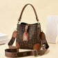 Women's Large Capacity Vintage Print Fashion Bucket Bags