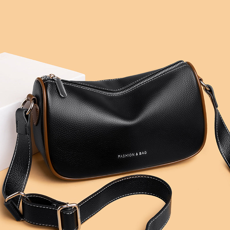 Women's Leather Trendy Fashion Soft Top Layer Shoulder Bags