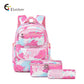 Printed Three-piece Set Clear Sweet Fashion Elementary School Students' Schoolbags