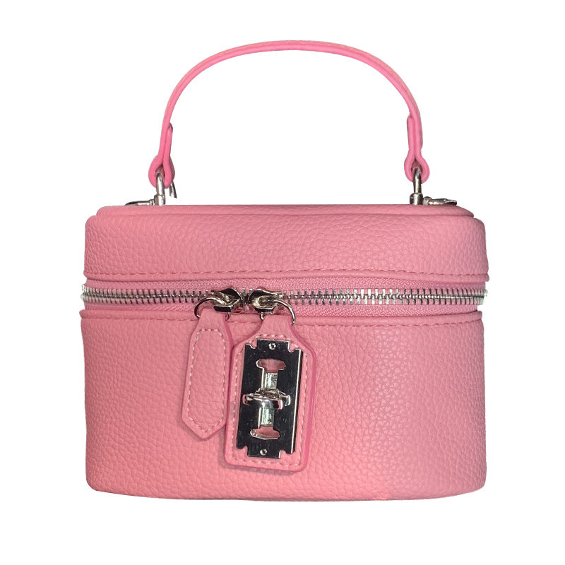 Women's Ge Macaron Fashionable Simple Oval Box Handbags