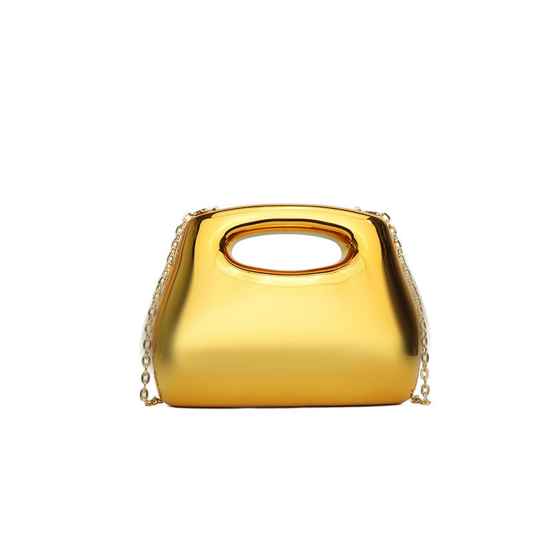 Women's Glossy Acrylic Box Candy Color Western Style Wrist Shoulder Bags
