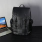Men's Fashion Plaid Trendy Large Capacity College Backpacks
