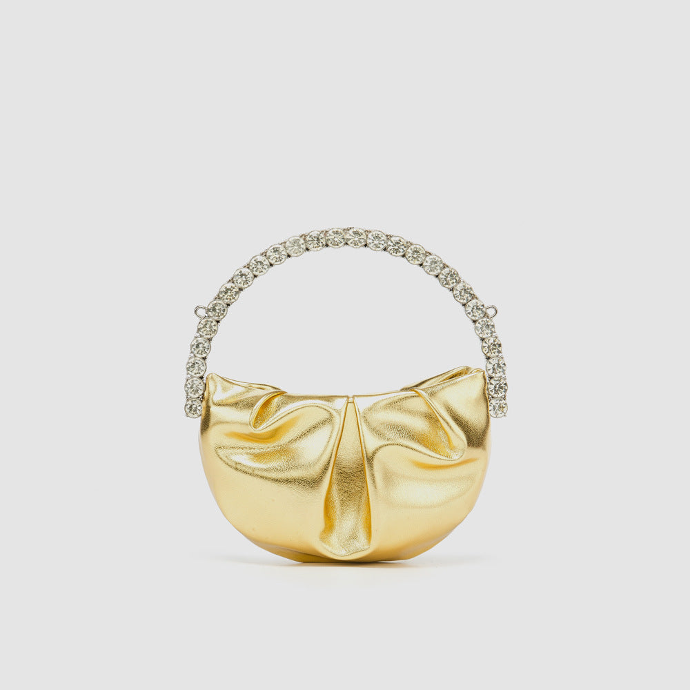 Women's Diamond Dinner Chain Round Mini For Evening Bags