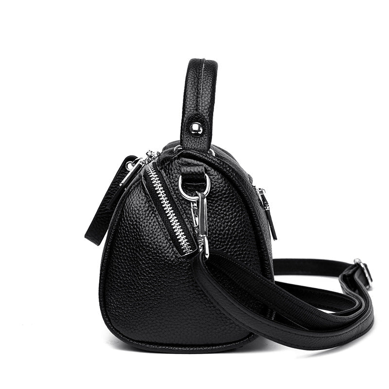 Women's Genuine Leather First Layer Cowhide Large Capacity Handbags