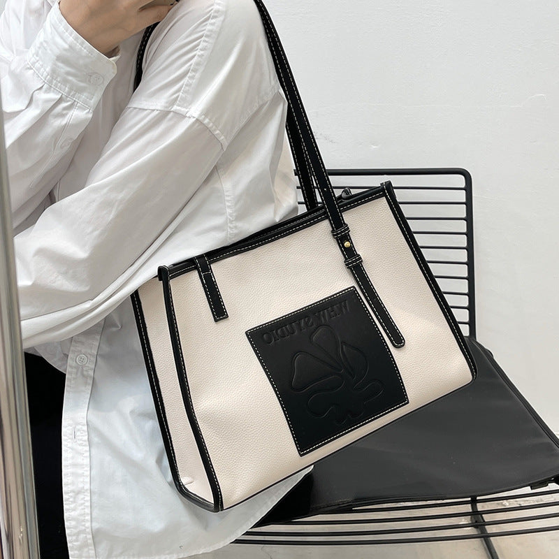 Women's Genuine Leather Large Easy Niche Cow Shoulder Bags
