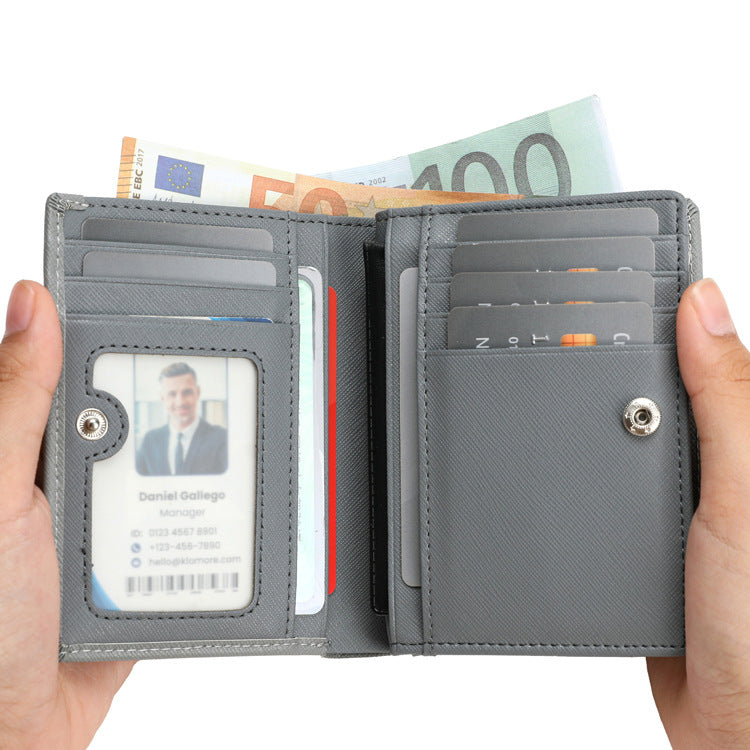 Men's Short Multiple Slots Fashion Vertical Mini Men's Wallets