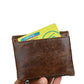 Men's Genuine Leather Fashion Double Zipper Multiple Slots Men's Wallets
