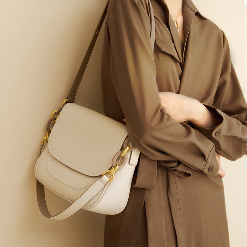 Cool Trendy High-grade Cowhide Underarm Fashion Crossbody Bags
