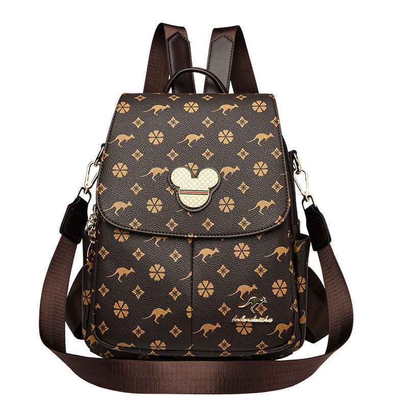 Women's Korean Style Presbyopic Fashion Large Capacity Backpacks