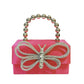 French Glossy Silk Box Bow Dinner Handbags