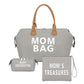 Multifunctional Three-piece Large Capacity Waterproof Hard-wearing Diaper Travel Bags