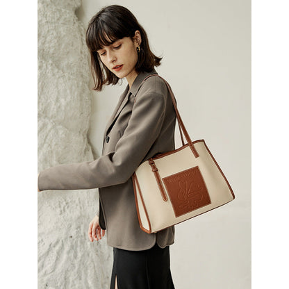 Women's Genuine Leather Large Easy Niche Cow Shoulder Bags