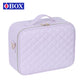 Large Capacity Lavender Purple Inch Light With Mirror Cosmetic Bags