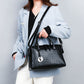 Women's Retro Stylish Good Texture Portable Alligator Shoulder Bags