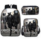 Toilet Primary Secondary Monitor Three-piece Set Elementary School Students' Schoolbags