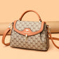 Classy Women's Fashion Color Contrast Printed Shoulder Bags