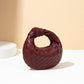 Women's Woven High-grade Mini Knotted Croissant Handmade Handbags