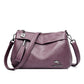 Women's Fashion Solid Color Soft Surface Large Crossbody Bags