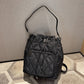 Women's Large Capacity Nylon Cloth Rhombus Shoulders Crossbody Bags