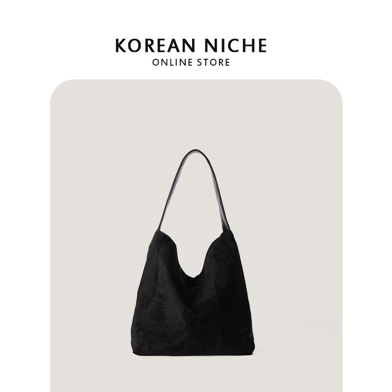 Fashionable Suede Soft Texture Large Capacity Armpit Bags