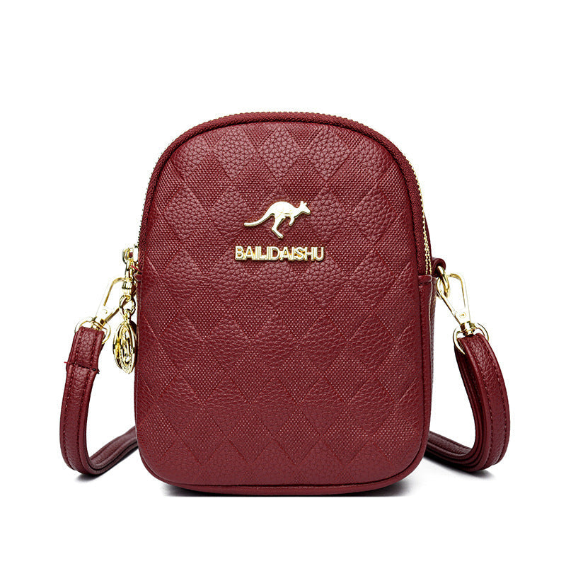 Women's Popular Plain Kangaroo Alligator Print Handbags