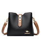 Women's Color Kangaroo Korean Fashion Textured Genuine Shoulder Bags