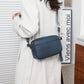 Women's Layer Leather Female Embroidery Thread Solid Crossbody Bags