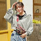 Bear Attachment Wide Strap Trendy Fashion Crossbody Bags