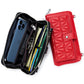 Women's Touch Screen Embroidered Leather Mini Phone Bags