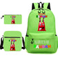 Elegant Unique Garden Game Pencil Three-piece Elementary School Students' Schoolbags