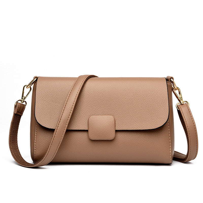 Women's Fashionable High-grade Solid Color Simple Underarm Small Square Bags