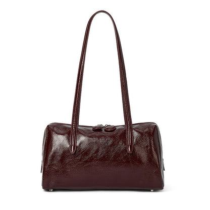 Women's High Sense Underarm Genuine Leather Large Handbags