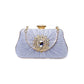 Women's Fashion Dinner Pleated Diamond Rhinestone Banquet Wedding Evening Bags