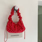Women's Korean Style Polka Dot Fresh Drawstring Small Square Bags