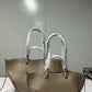 Women's Niche Cowhide Portable Large Capacity Shopping Tote Bags