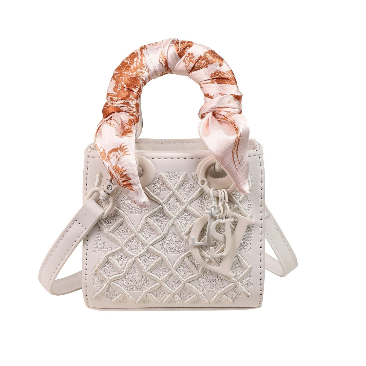 Women's Embroidered Mini Diana High-grade Fashion Silk Shoulder Bags